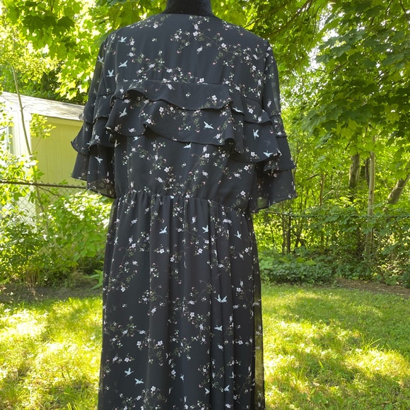 Torrid ruffle faux-wrap dress - Picture 2 of 6